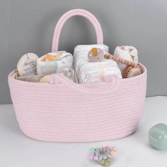 Portable Baby Diaper Caddy Organizer Nursery Storage Bin Tote Bag Multipurpose Changing Table Holder Baby Shower Gift Basket