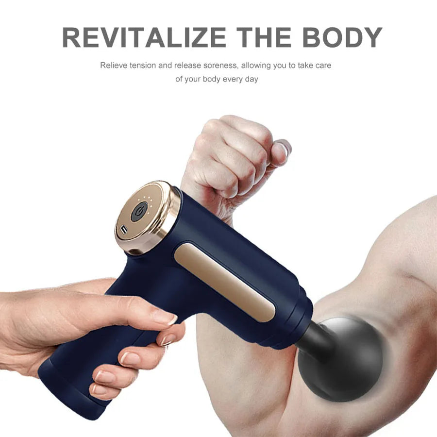 Electric Massage Gun Deep Tissue 8 Heads Massager For Body