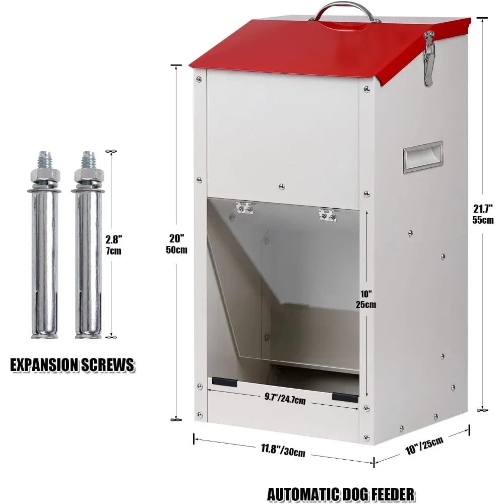 Automatic Dog Feeder for Large Breeds, 25lbs Capacity