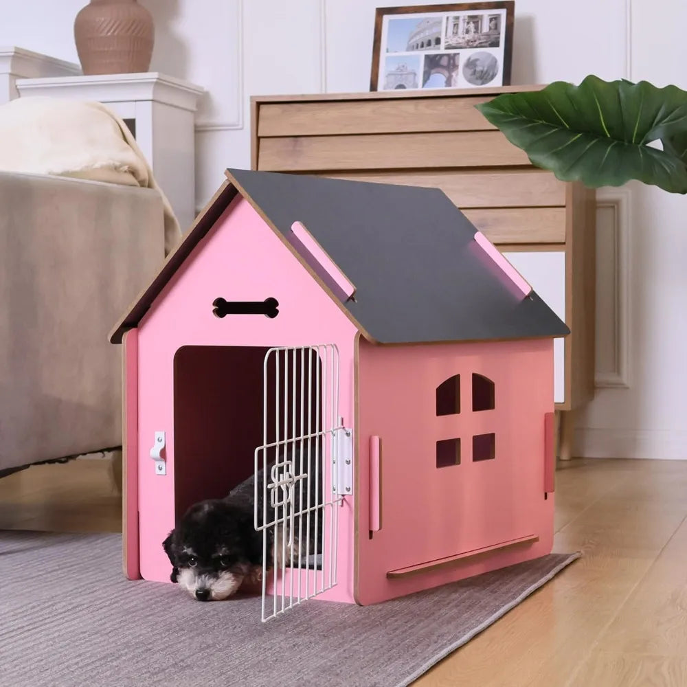 High Concerned Indoor Dog House For Small Pets Cozy Wood