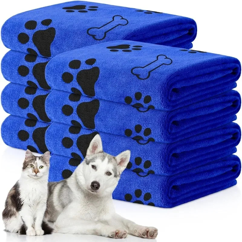 Dog Towel Drying Microfiber Quick Drying Bath Towel for Dogs and Cats Absorbent Pet Bath Products