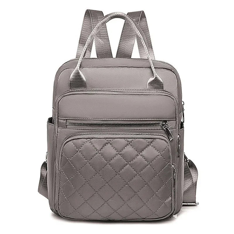 Women's Black Waterproof Travel Backpack Large Capacity