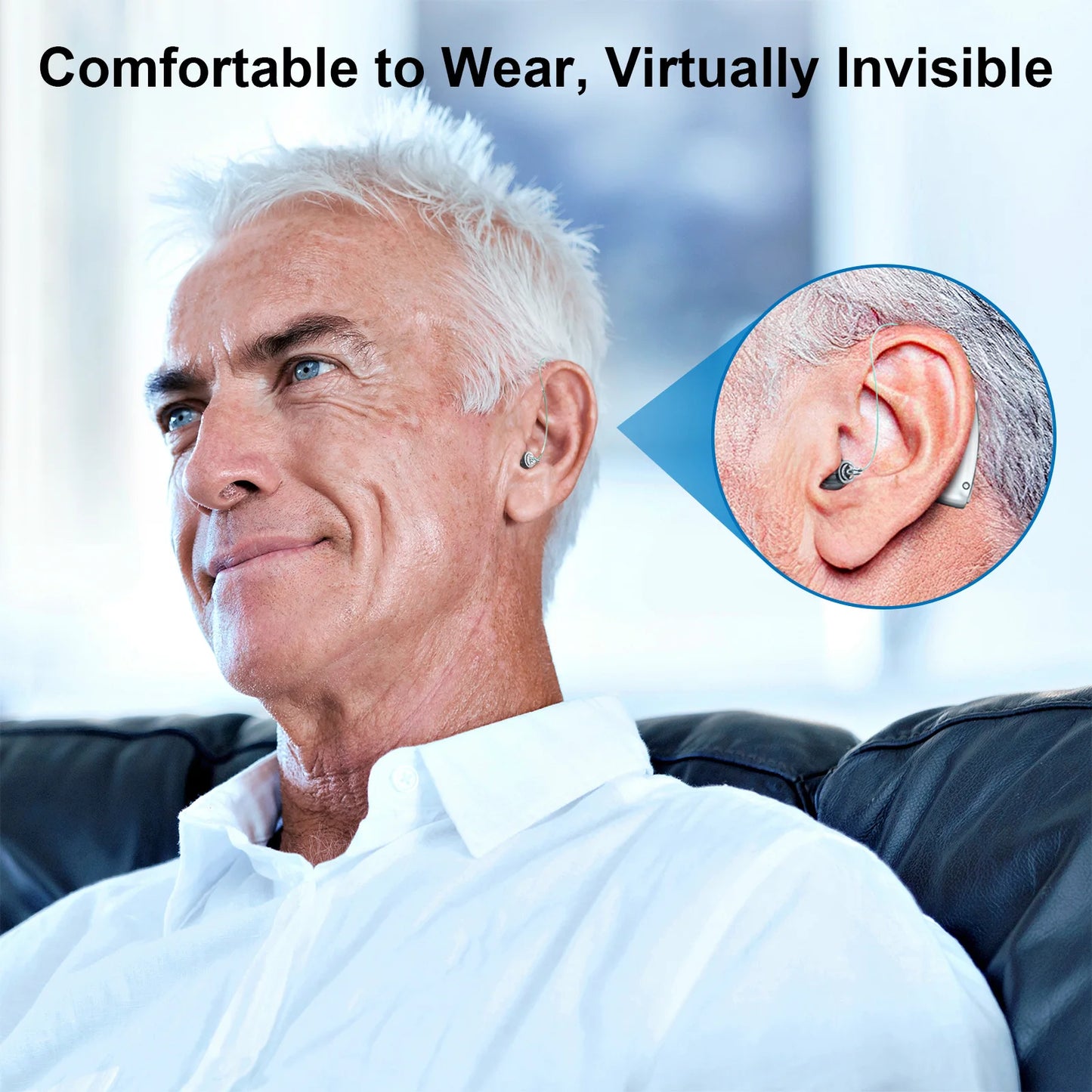 Behind The Ear Hearing Aids Portable Invisible Amplifiers For Elderly