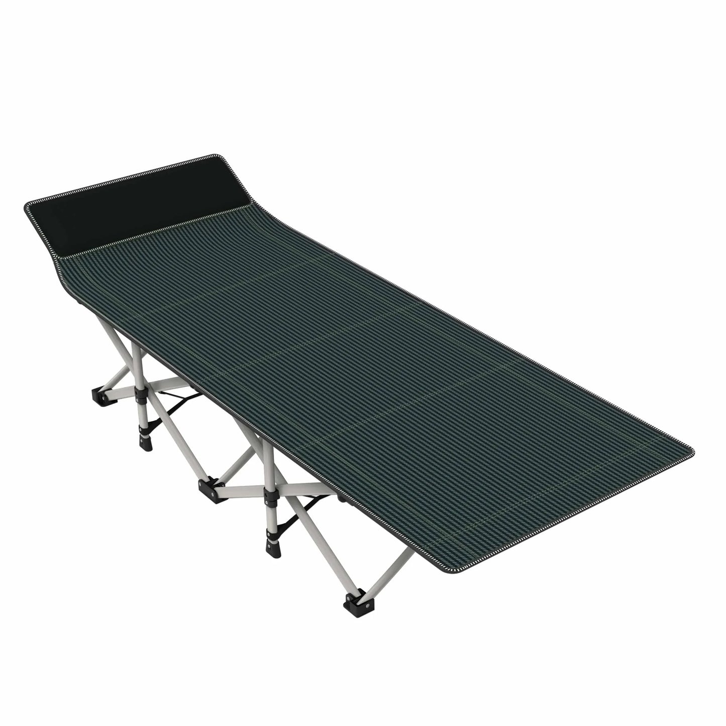 Snozeflex Portable Folding Camping Bed For Adults Outdoor Cot With Comfort Mattress