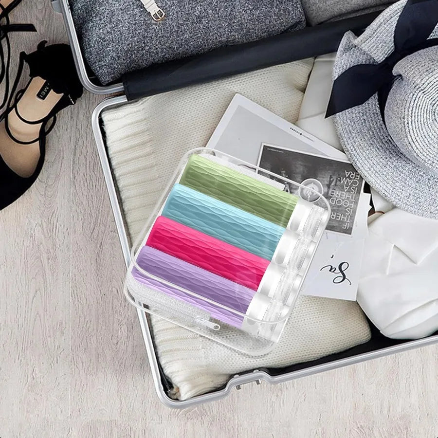 Travel Bottles for Toiletries TSA Approved 3.4oz Silicone Containers BPA Free Leak Proof Refillable Travel Size Bottles