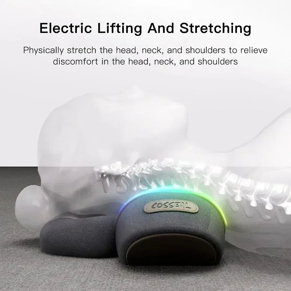 Okayso Electric Neck Massager Cervical Pillow Traction Heat