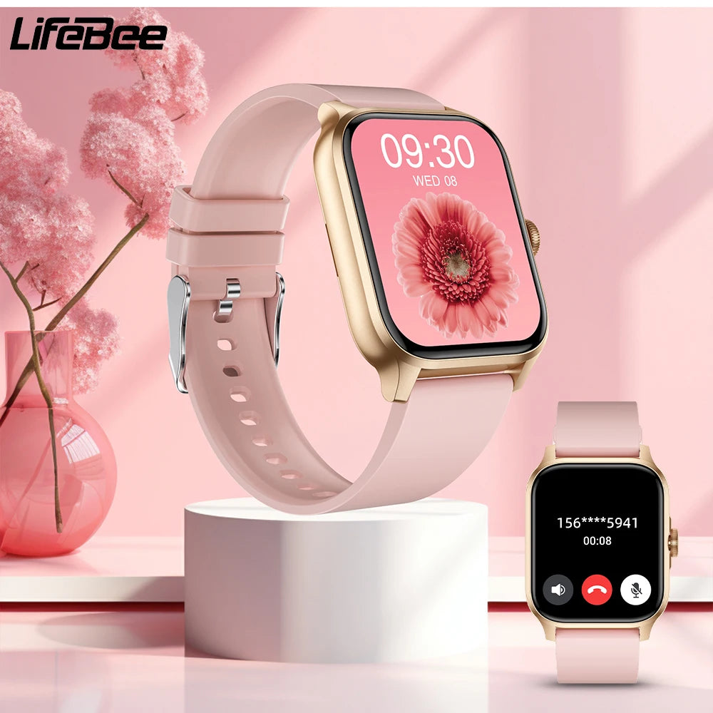 LIFEBEE 1.85 Inch Smartwatch for Men and Women with Call Function Activity Fitness Tracker Sleep Monitor Calorie and Step Counter Sports Running