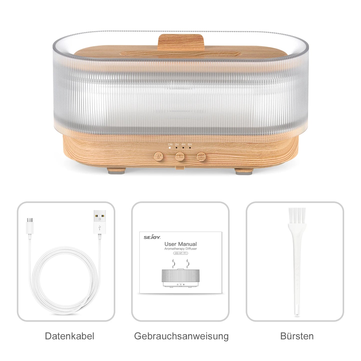 Sejoy Essential Oil Diffuser Fireplace Aromatherapy Ultrasonic Humidifier