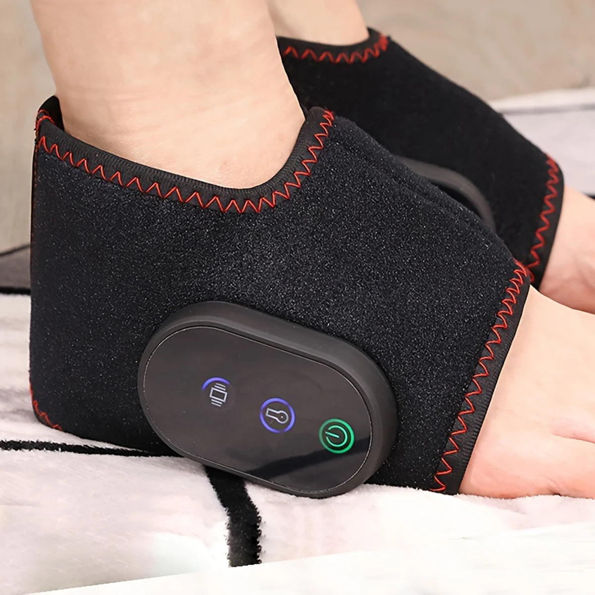 Rechargeable Ankle Massager Easy to Operate Intelligent Timing Vibration Temperature Sensing