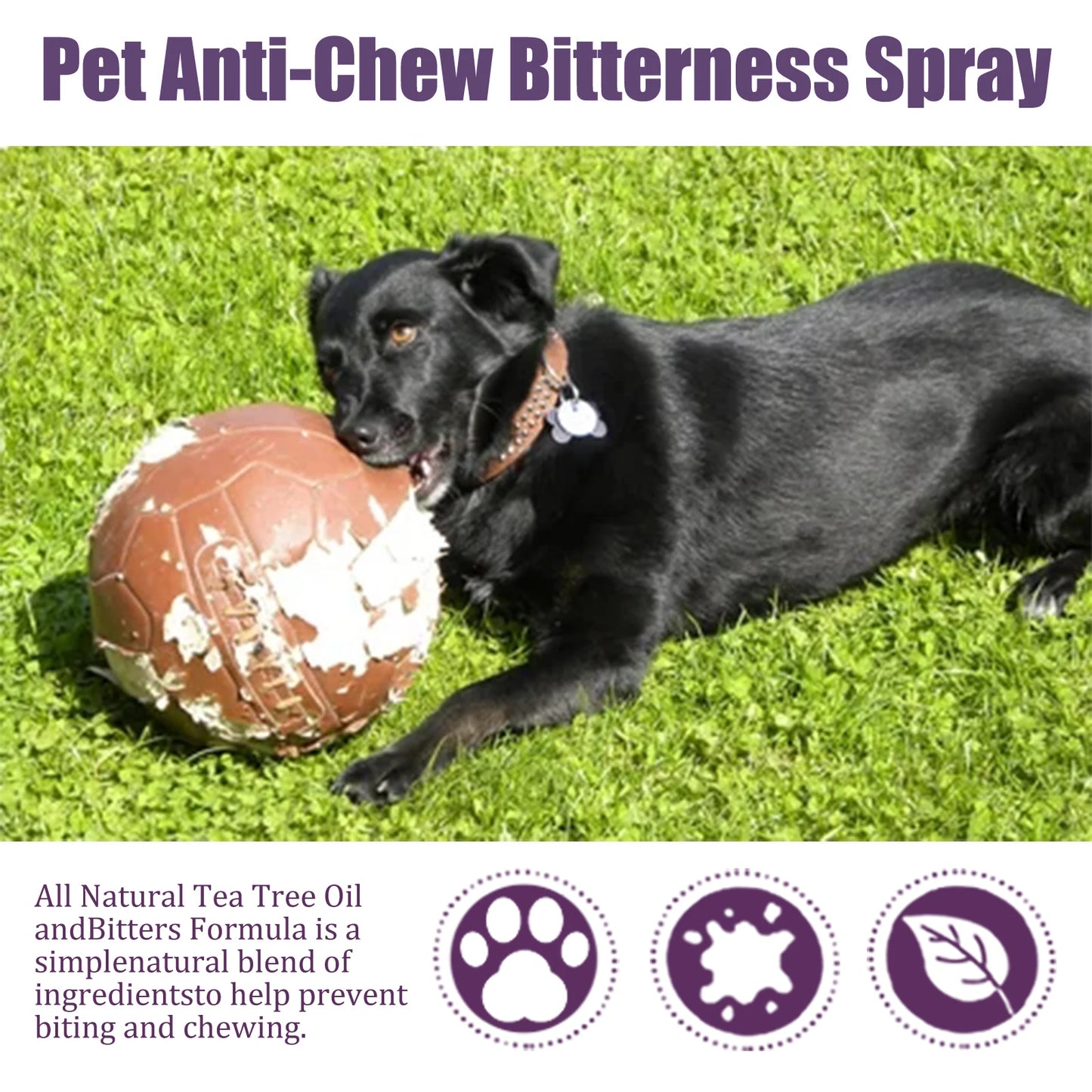 Pet No Chew Spray Bitter Liquid for Dogs and Cats Anti Gnawing and Biting Behavior Modification 50ml