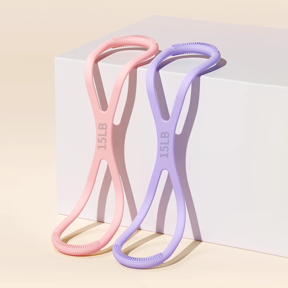 APWIKOGER 8 Shaped Fitness Resistance Band Chest Arm