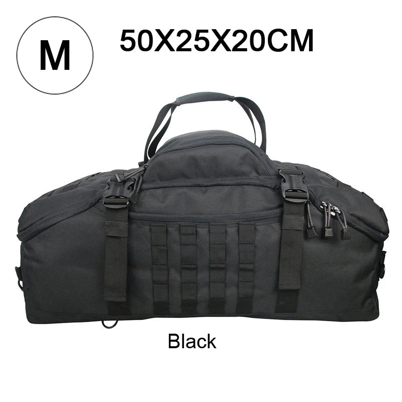 QCN Molle Tactical Travel Bag Gym Fitness Duffle Backpack