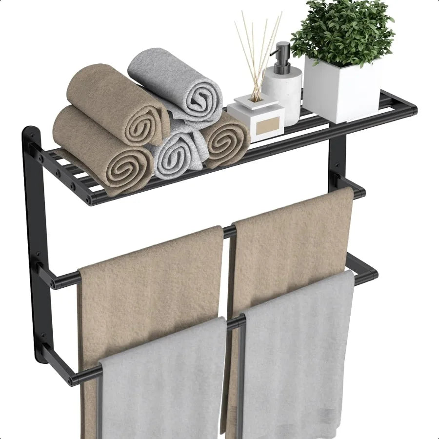 Hign-concerned Three Tier Stainless Steel Wall Mounted Towel Rack