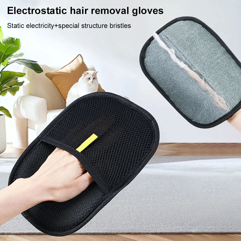 Pet Grooming Equipment Gloves Deshedding Glove Pet Hair Remover Glove for Dog Cat Rabbit with Long Short Curly Hair