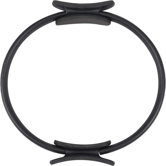 Dedicated Black Exercise Ring for Yoga and Fitness Enthusiasts Enhancing Strength and Flexibility