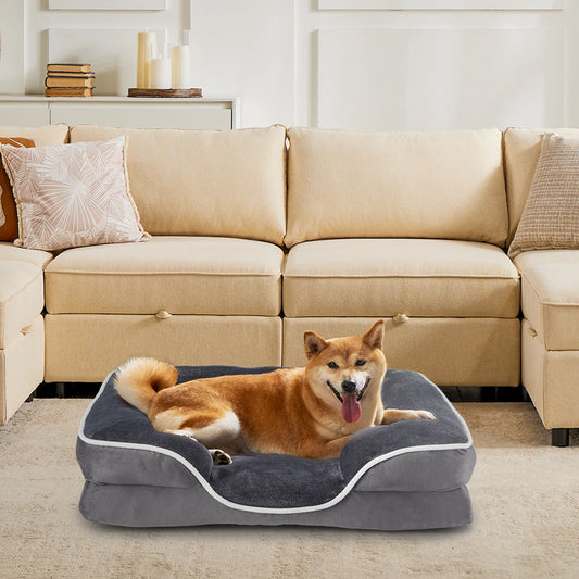 Orthopedic Dog Bed Memory Foam Pet Bed for Small Dogs and Cats
