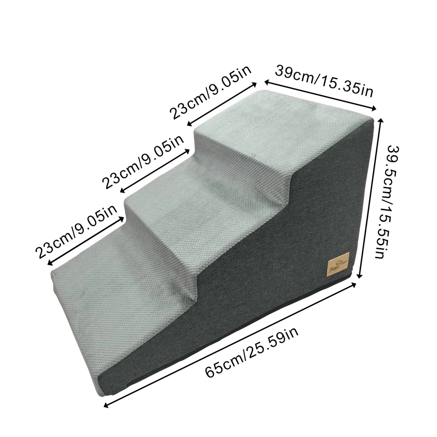Three to Four Steps High Density Foam Dog Stairs for Sofas