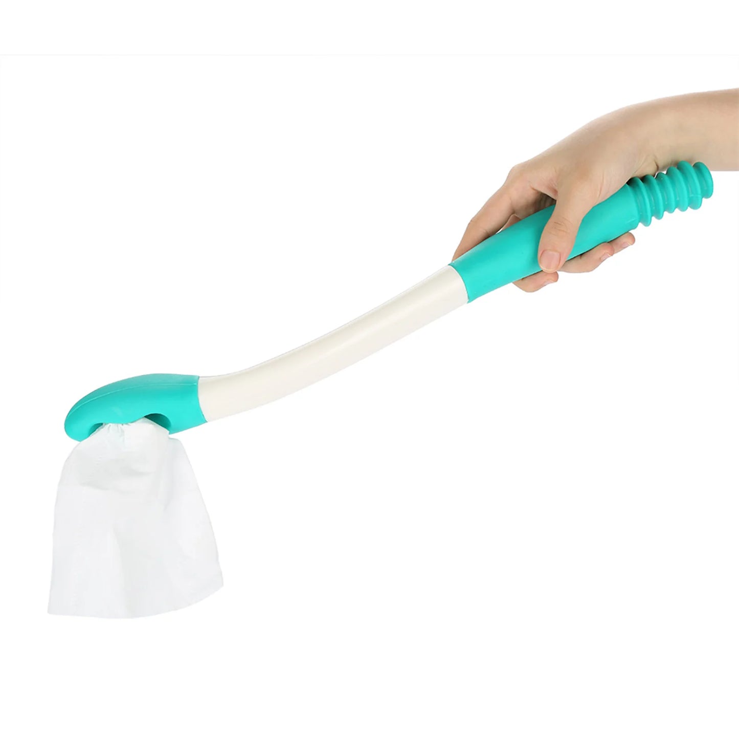 Long Handle Reach Comfort Bottom Wiper Toilet Paper Tissue Grip Self Wipe Aid Helper