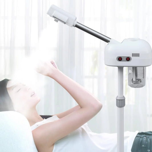 Professional Facial Steamer for Beauty Salon and Home with 360 Degree Rotating Nozzle for Skin Cleansing and Pore Unclogging