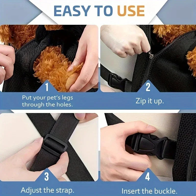 Portable Breathable Small Dog Carrier Backpack For Travel