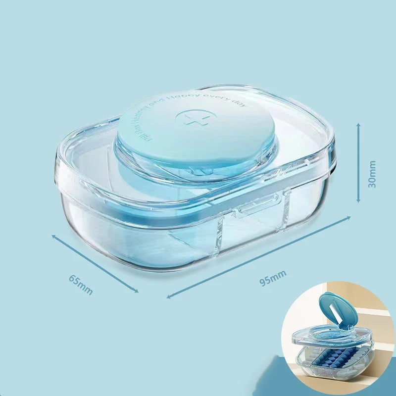 Hign-concerned Seven-Day Pill Organizer with Large Capacity Portable Case