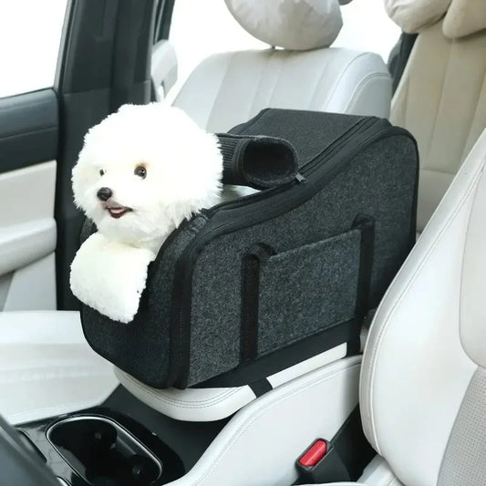 Hot Sale.Dog Car Seat Center Console Car Seat for Small Pets Portable Booster Seat Cats and Dogs Travel Bags Fully Detachable