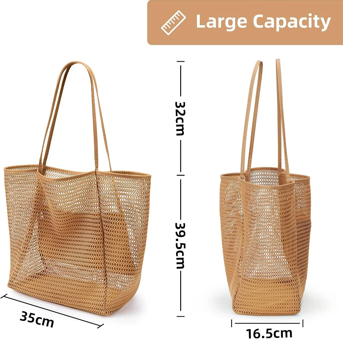 Mesh Beach Tote For Women Bag And Swimwear Organizer