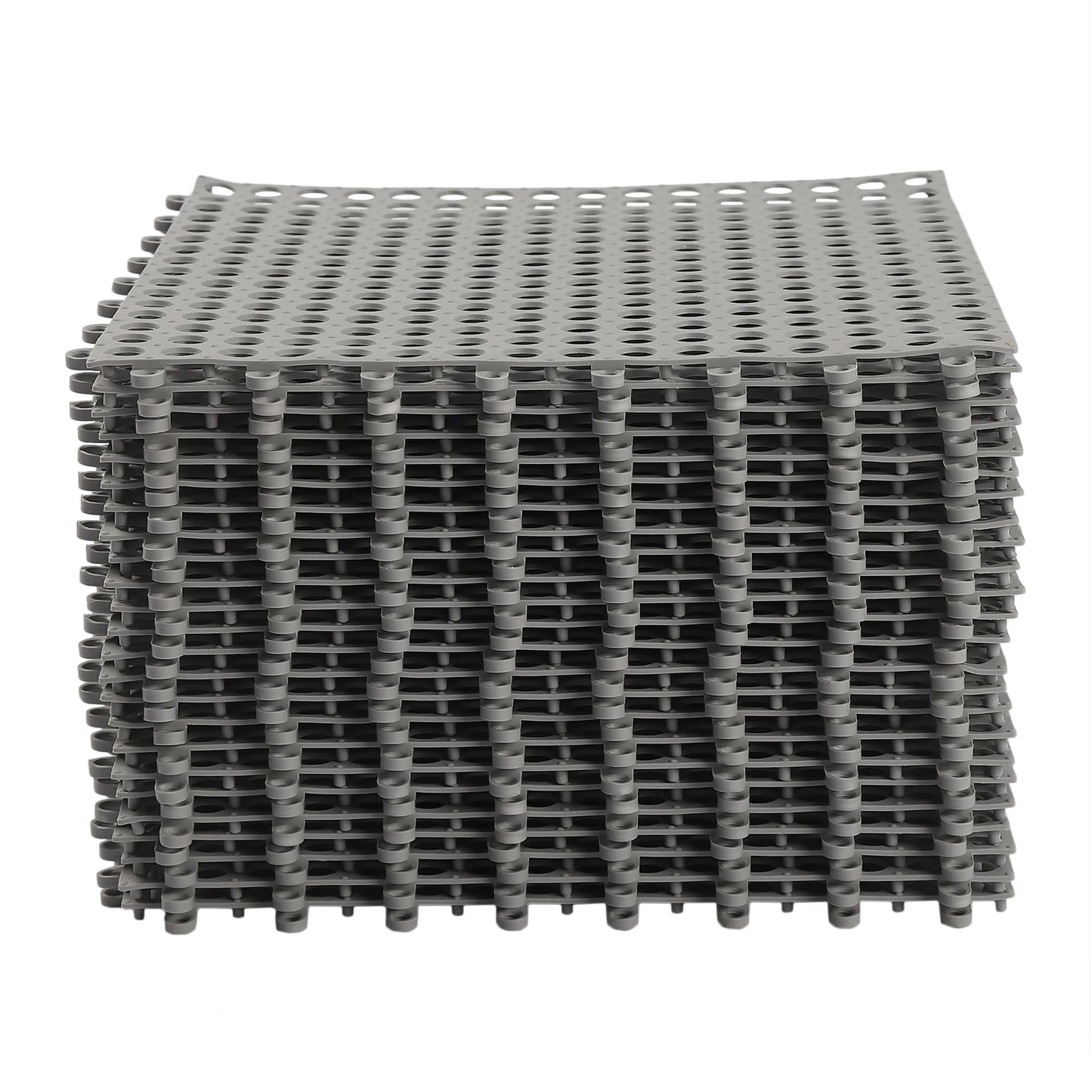 24 Pack Interlocking Bathtub Mat 11.8 Inch x 11.8 Inch Soft PVC Non Slip Tile Splicing Waterproof Bath Shower Floor Mat