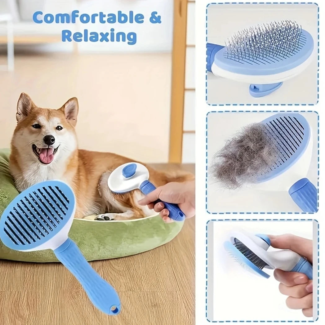 7 Pack Pet Grooming Set Hair Removal Comb Flea Comb Dog Brush