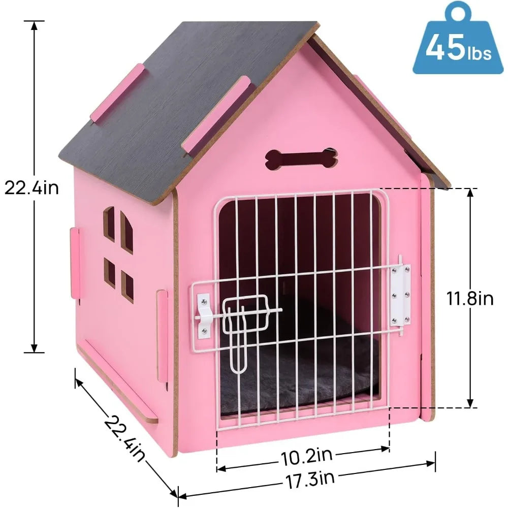 High Concerned Indoor Dog House For Small Pets Cozy Wood