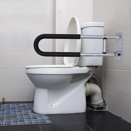 Wall Mounted Toilet Grab Bar Aluminium Alloy Non Slip Rail