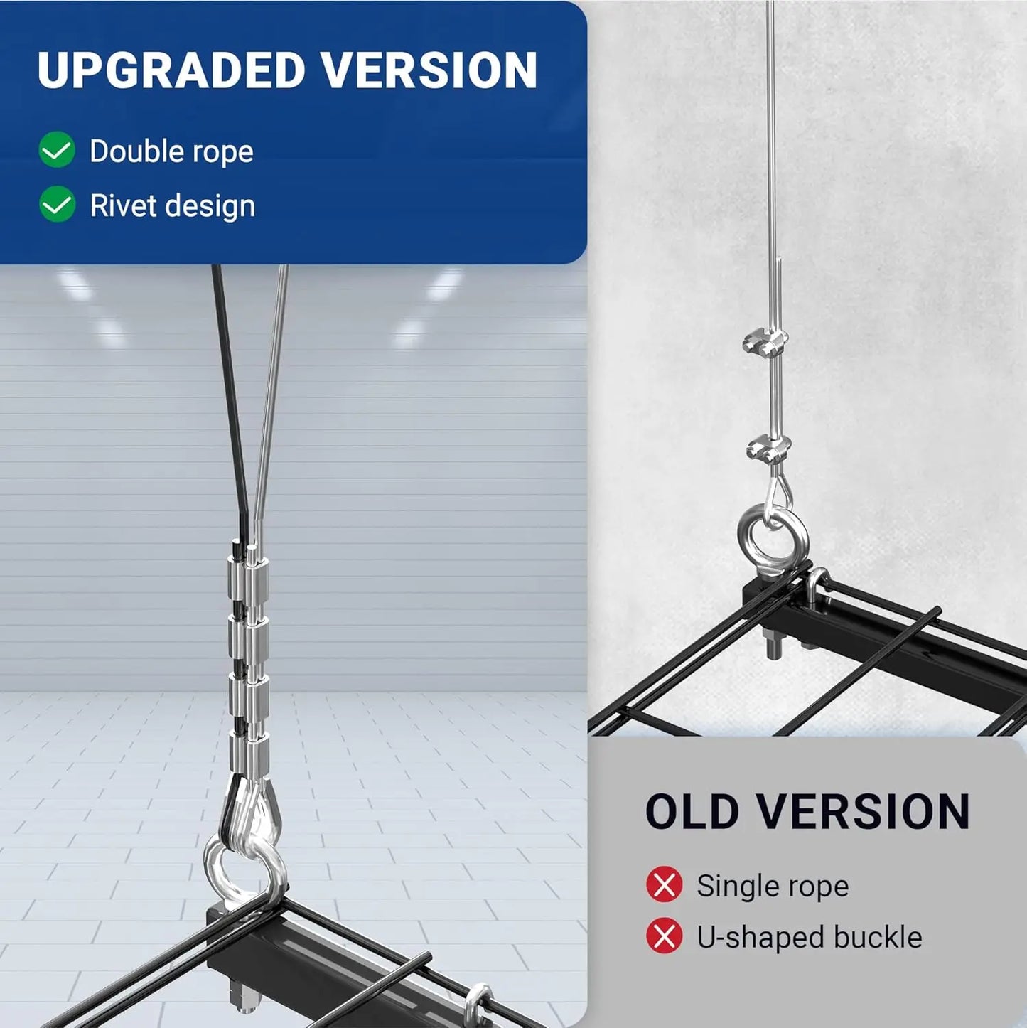 Garage Lifting Metal Rack 4x4 Feet Overhead Storage