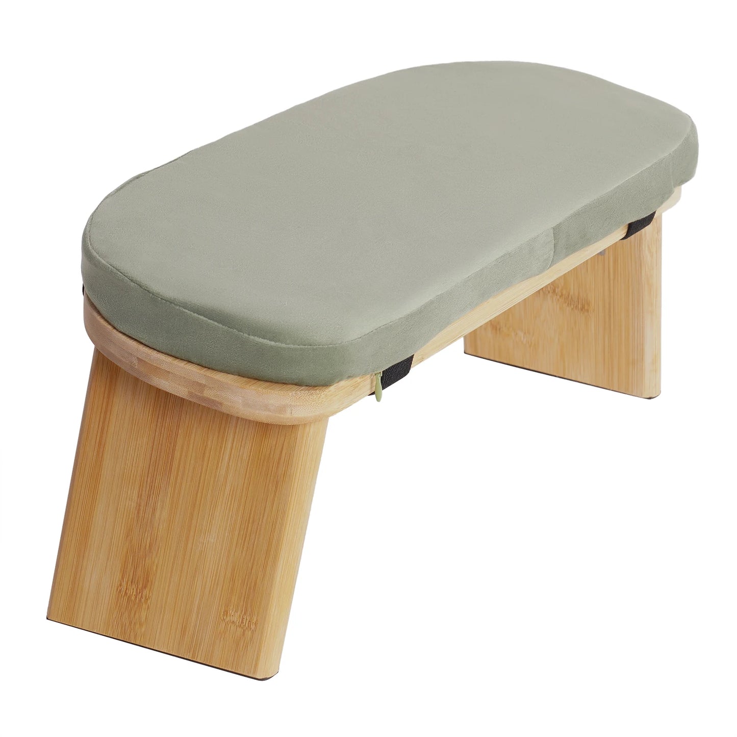 General Use Bamboo Kneeling Meditation Stool Anti Slip Pads