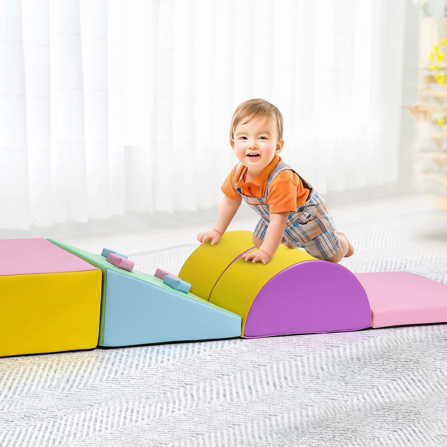 Foam Climbing Blocks For Toddlers Preschoolers Indoor Set