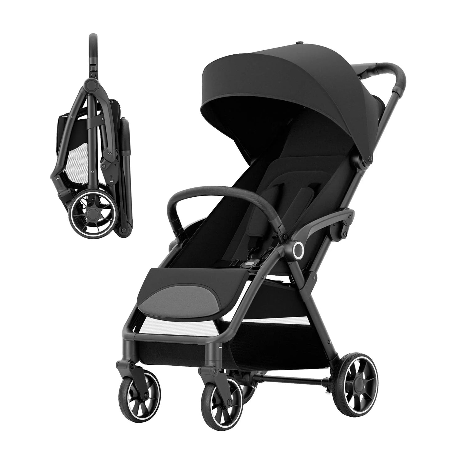 Standard Foldable Portable Newborn Stroller Luxury Baby Carriage 360 Degree Swivel Seat for Toddlers and Infants
