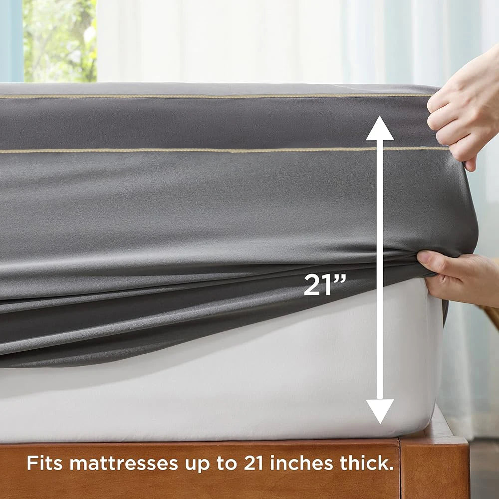 WQSPRINGCN Extra Thick Mattress Topper Pad For Back Pain Relief Cooling Mattress Protector Down Alternative Filling