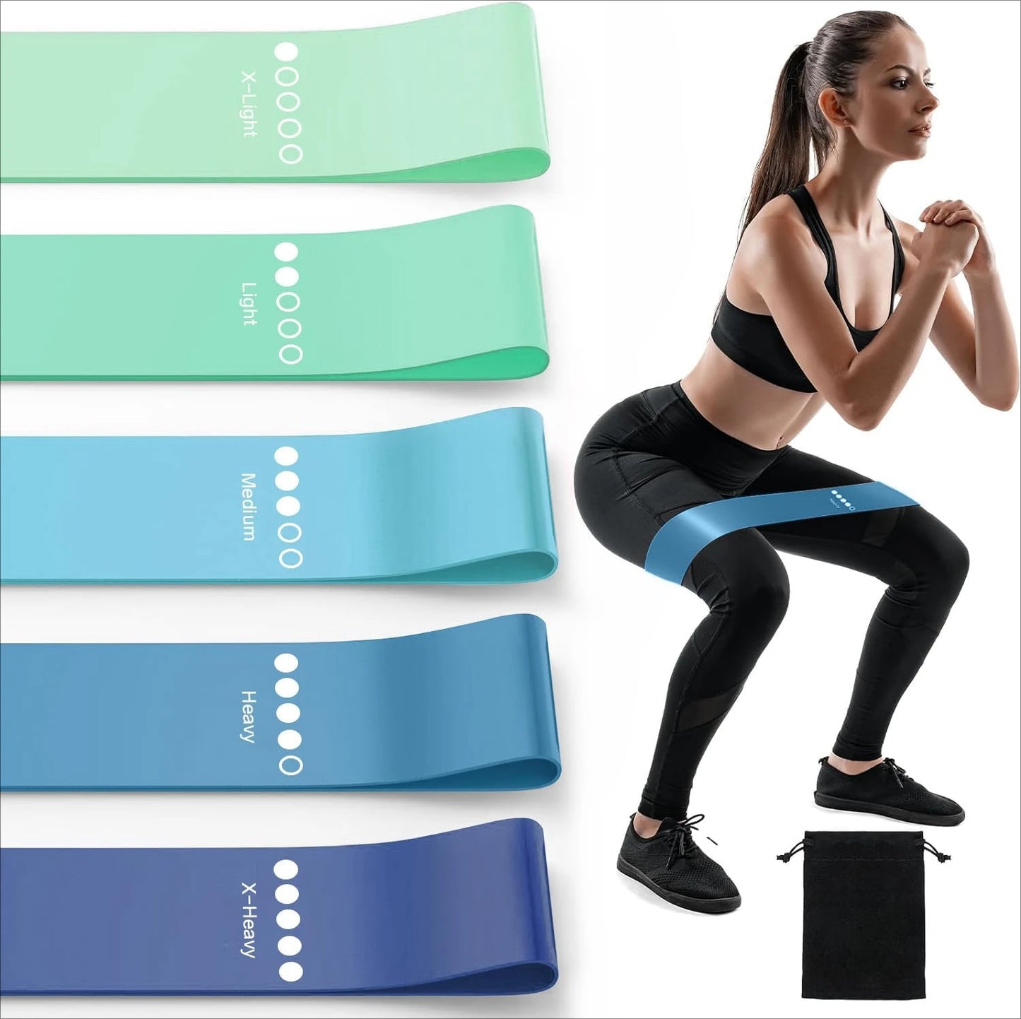 Resistance Bands for Exercise Elastic Exercise Loops for Physical Therapy Stretch Bands for Beautiful Legs