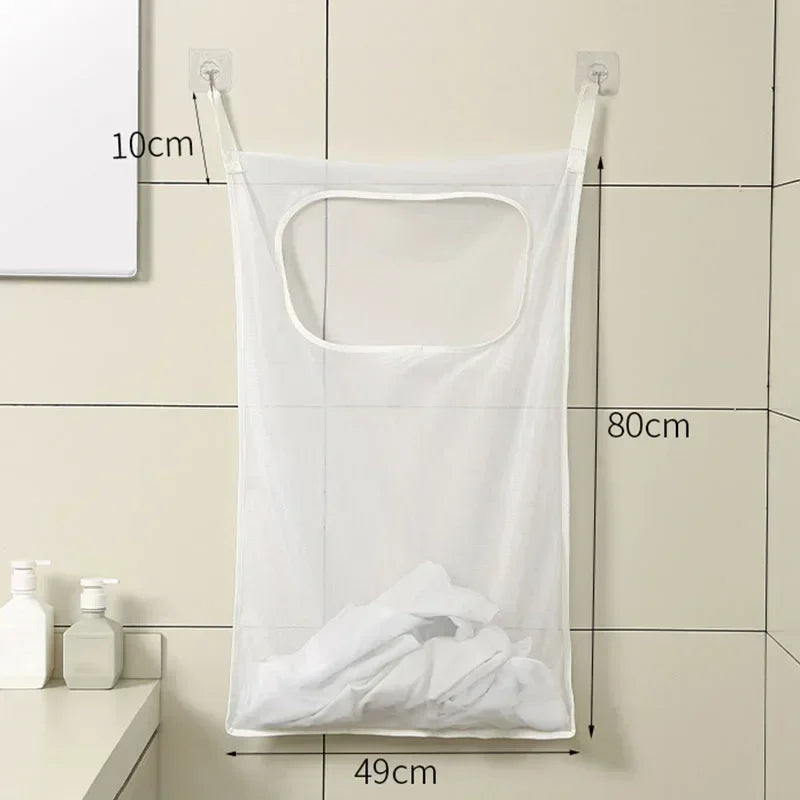 Over The Door Hanging Laundry Basket Wall Mounted Storage