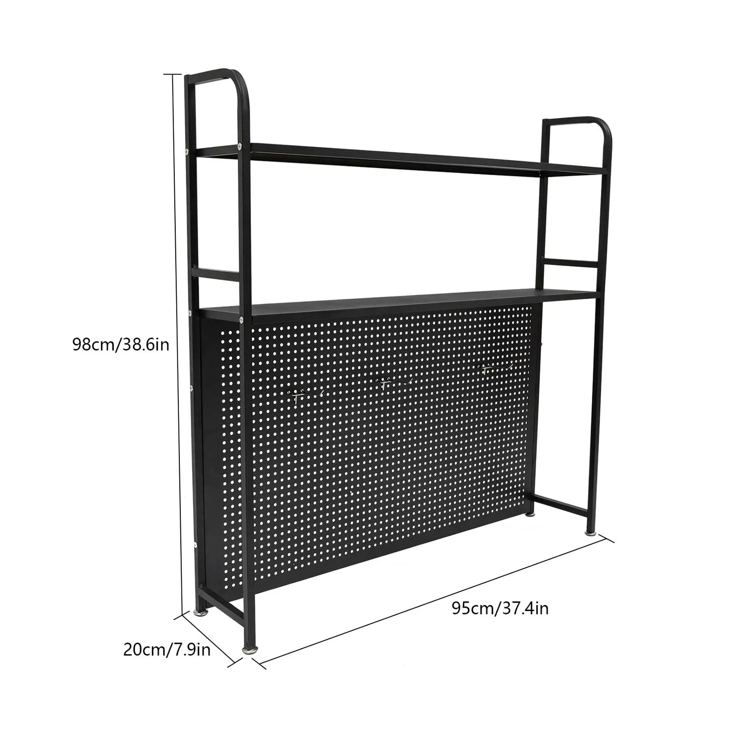Sichuan Desk Bookshelf Organizer Rack 2 Tier Metal Shelf