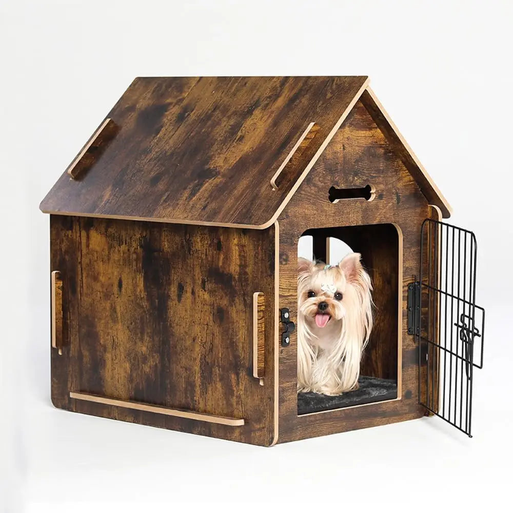 High Concerned Indoor Dog House For Small Pets Cozy Wood