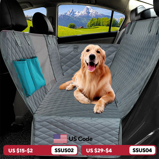 Petravel Dog Car Seat Cover Waterproof Pet Travel Carrier Hammock Rear Back Seat Protector Mat Safety For All Breeds