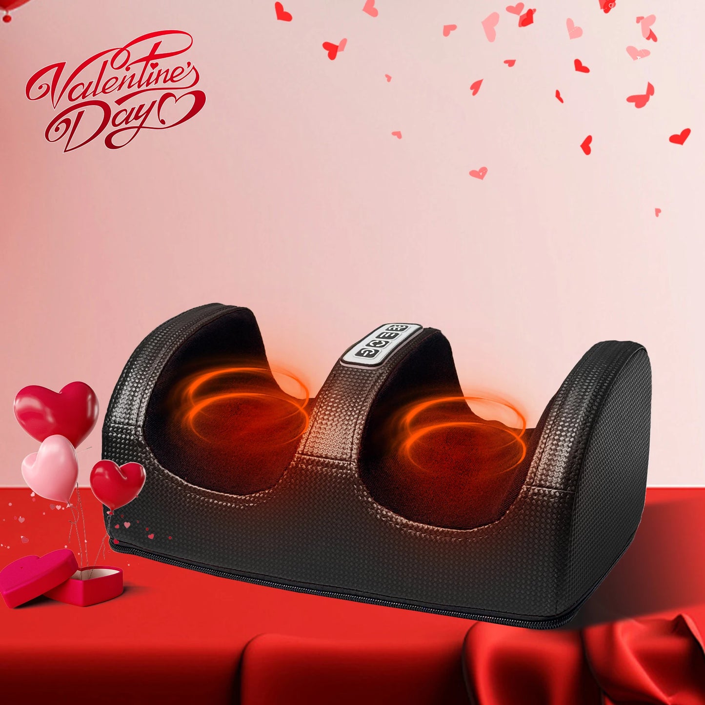 Foot Massage Machine Electric Heating Foot Kneading Leg Massager Home Relaxation Gift for Christmas and Valentine's Day