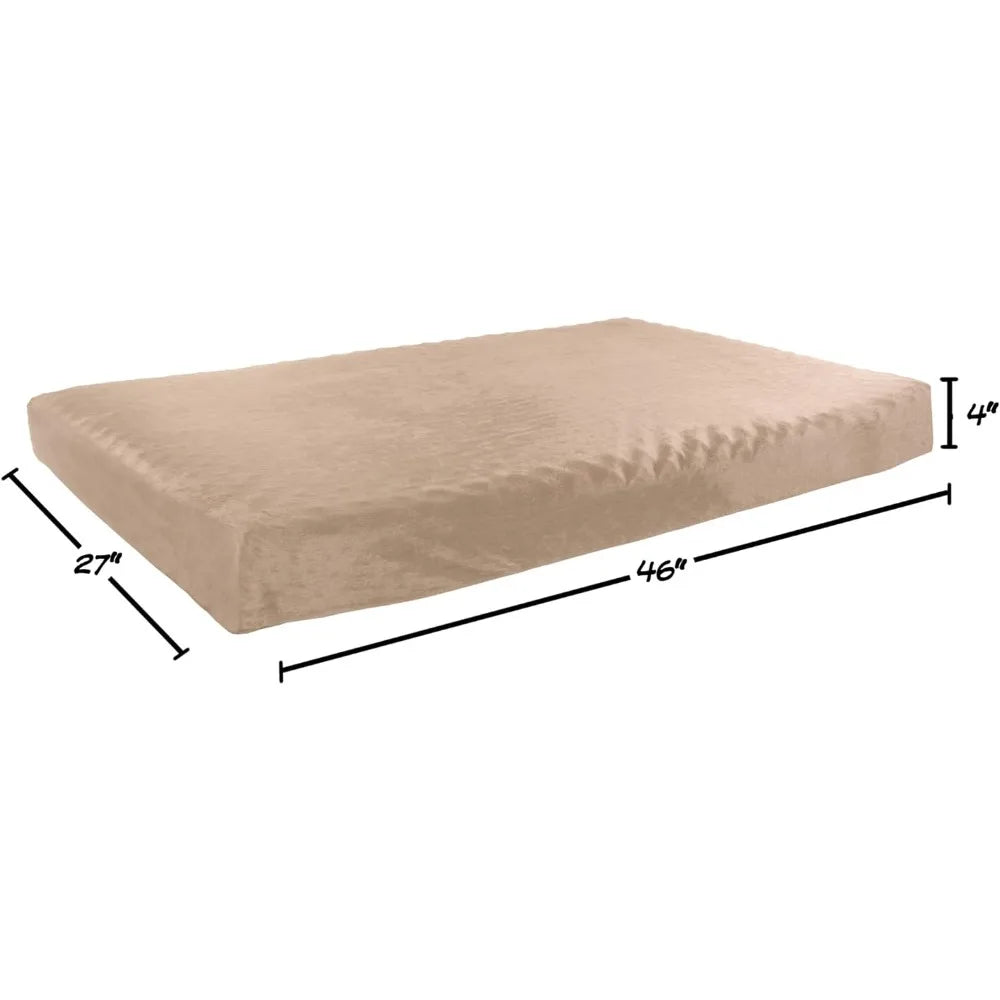 Orthopedic Two-Layer Memory Foam Dog Bed With Washable Cover