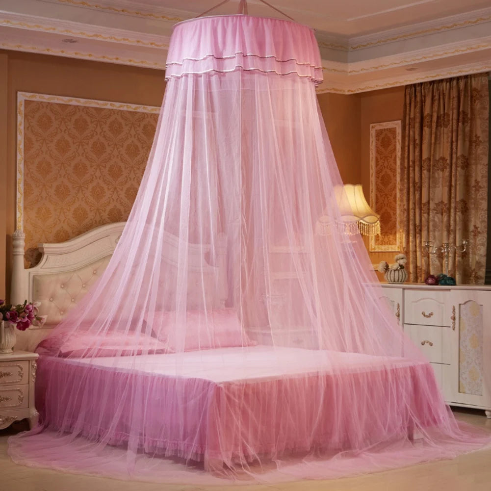 Small Dome Mosquito Net for King Size Bed Hanging Insect Protection Circular Design Home Use