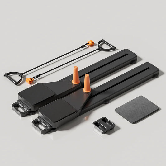 2 In 1 Abs And Ski Board Portable Core Leg Trainer Split Pilates Reformer For Home Gym Lightweight Full Body Fitness