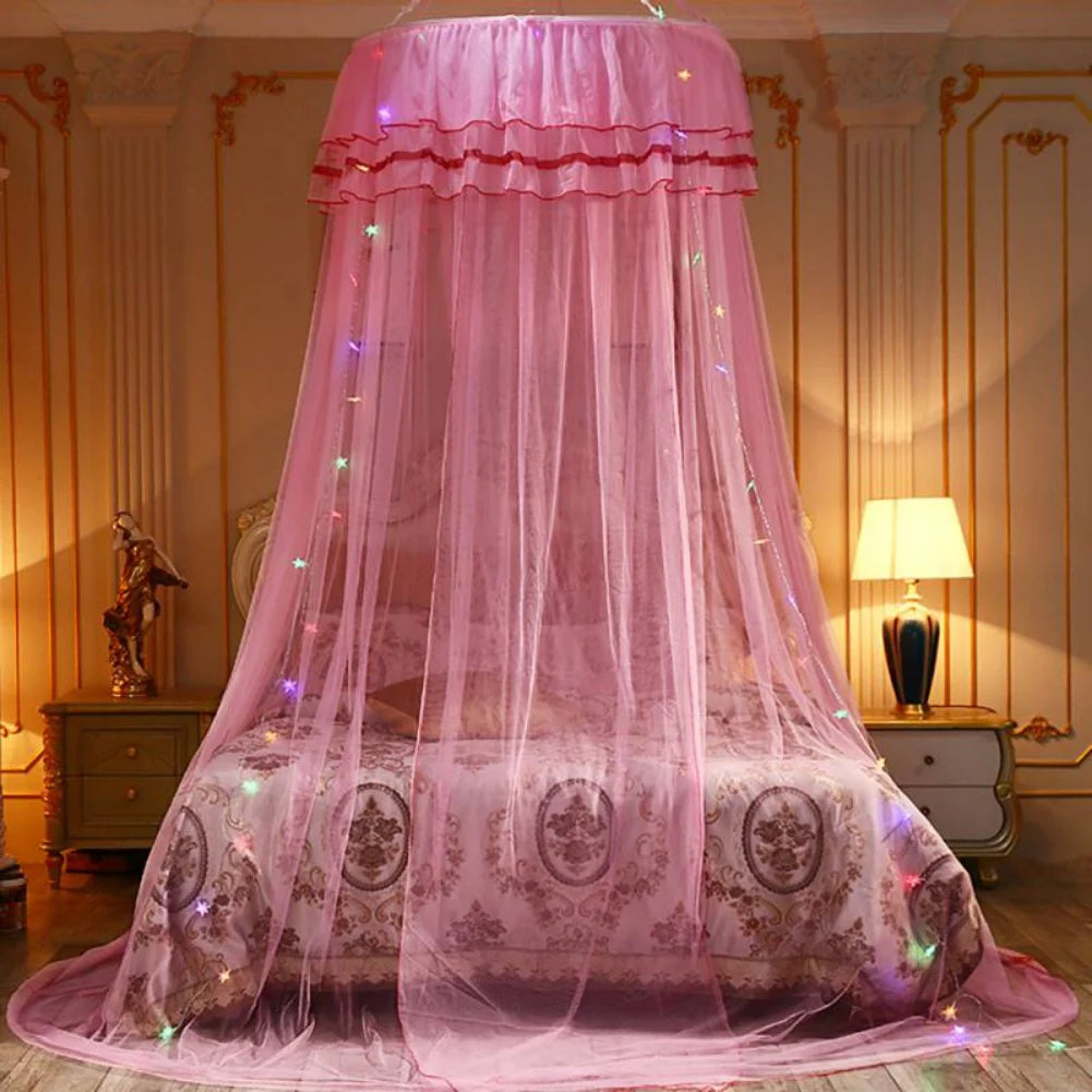 Small Dome Mosquito Net for King Size Bed Hanging Insect Protection Circular Design Home Use