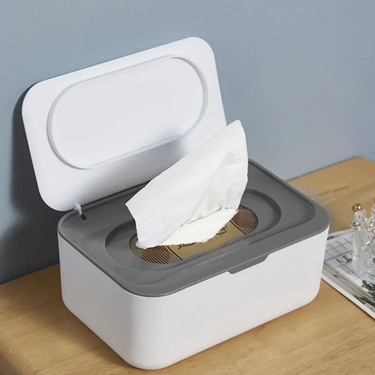 Portable Wet Tissue Box Dispenser With Lid Car Organizer