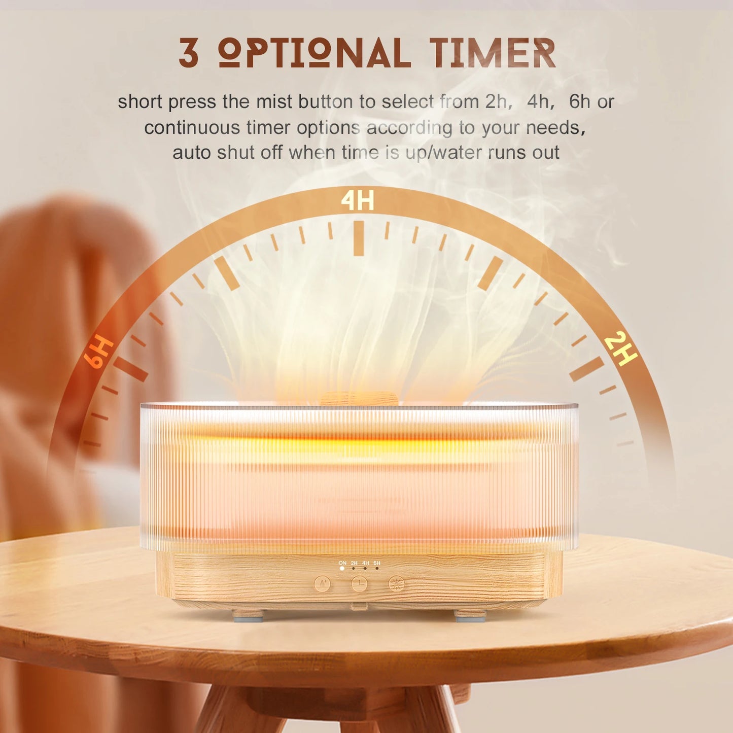 Sejoy Essential Oil Diffuser Fireplace Aromatherapy Ultrasonic Humidifier