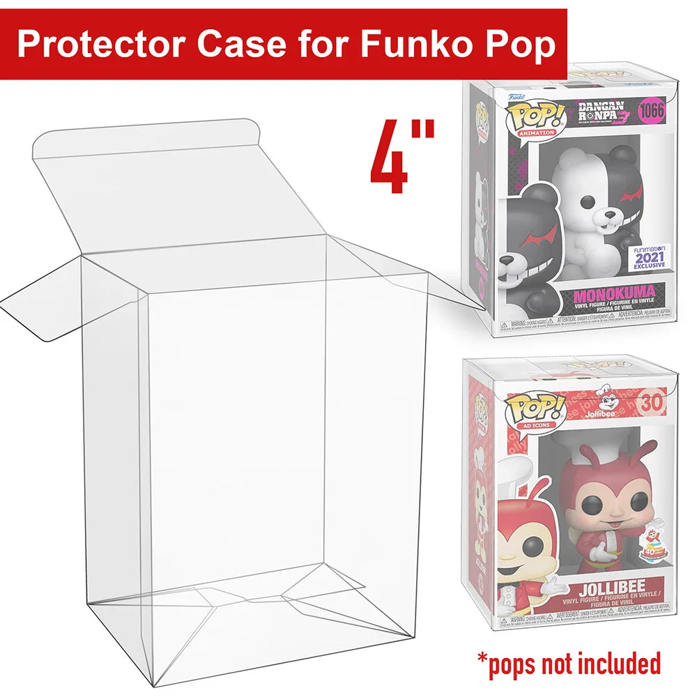 50 Pack Clear Protective Boxes For 4 Inch Funko Pop Figures