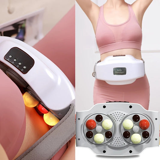 Stomach Massager Bian Shi Hot Compress Abdominal Massager Portable Charging Device Relief from Abdominal Discomfort